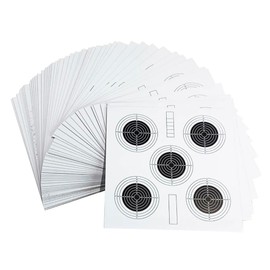 ADCHOP Targets 14 x 14 cm Pack of 100 in a Box of 6 g for White Shooting: Airsoft, Compressed Air, Ballinball. Standards for Practice and Competition.