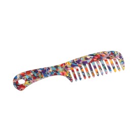 GLIDESMOOTH 1 Pcs Hair Comb Wide Tooth, Anti-Static, for Thick, Curly Hair, Hair Comb, Detangling Comb, for Wet and Dry Multicolor Beauty