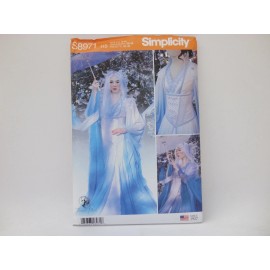 Simplicity Simpicity 8971 Ice Queen/Princess Fantasy Cosplay Costume Patter 6-14 or 14-22 - 14-22