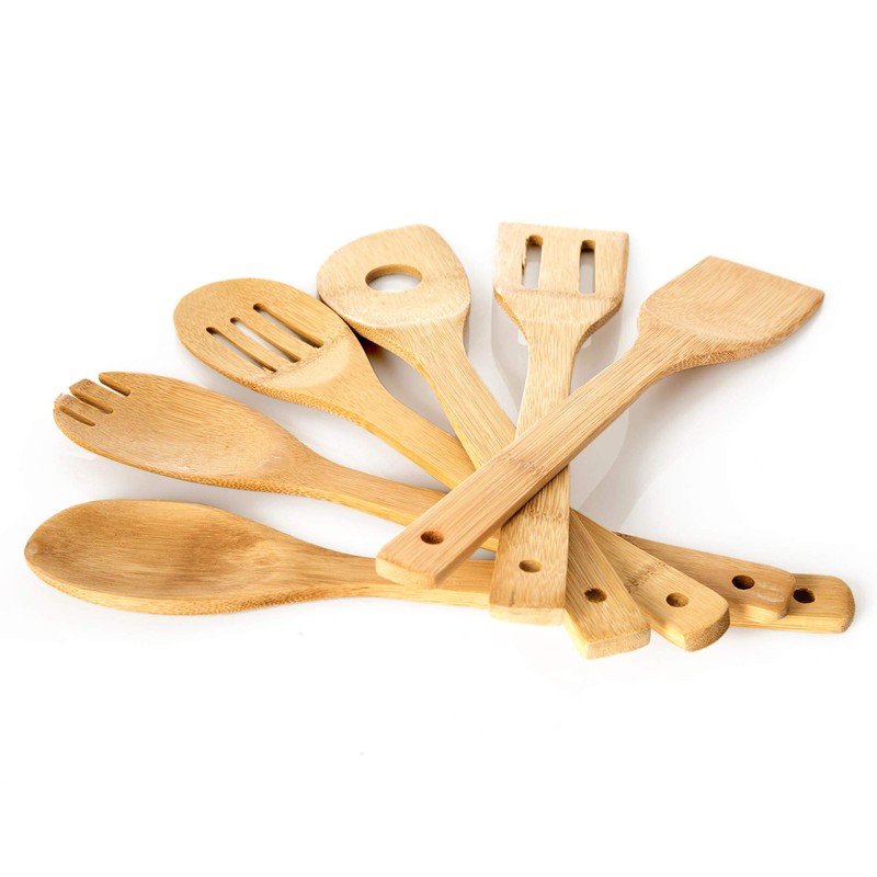 bambuswald Plastic-free and environmentally friendly kitchen utensil set (6 pieces)