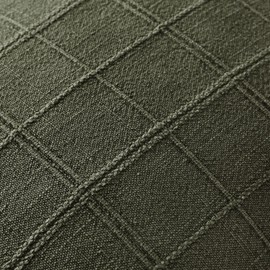 Woaboy Linen Check Throw Pillow Covers Set of 2 - Olive Green Farmhouse Modern Boho Vintage Decorative Cushion Covers for Sofa Couch Bedroom Living Room Decor 18x18 Inch