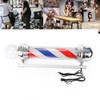Gdrasuya10 Barber Pole Light LED Red White Blue Stripes Rotating