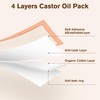32Pcs Castor Oil Pack with Castor Oil Organic Cold Pressed