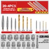 UYECOVE 30 Pcs Spiral Screw Extractor Bolt Extractor Set, 6542/4341