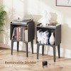Record Player Stand, Vinyl Record Storage Table, Black