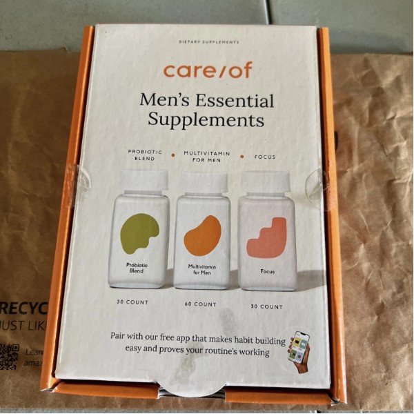 Care/of Men’s Essential Supplements 120ct 06/25 Probiotic Multivitamin Focus