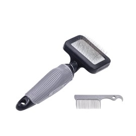 Nobby Starline Professional Grooming Range Slicker Brush with Cleaning Comb for Dog/ Cat, Small