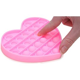 Toyland® Push Bubble Pop Bubble Sensory Fidget Toy (Random Colour Heart)