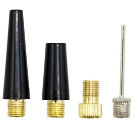 REBECASKYENS 4 Pieces Ball Pump Needle Set Needle inflator Kit Needle Nozzle Adapter Needle Nozzle Adapter Kit Ball inflation Pump Needle Valve Adapter Kit Ball Pump Needle Bike Tire inflating Kit