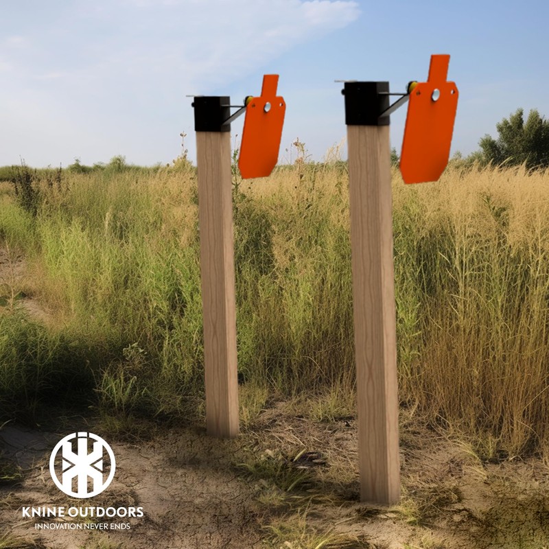 KNINE OUTDOORS 2x4 T Post Target Hanger, Shooting Target Stand