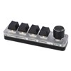 One Handed Mechanical Keyboard 4 Key with Adjustable RGB DIY