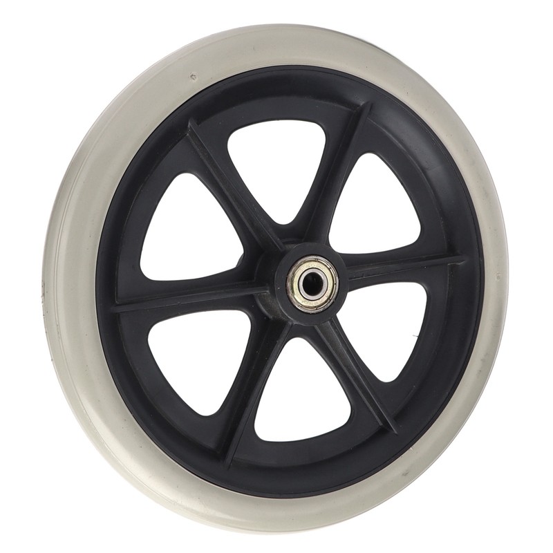 Wheelchair Wheel 8in PU Walker Caster Replacement Skidproof with Ball