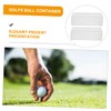 BESPORTBLE 4pcs Transparent Golf Ball Display Case Clear Storage Box