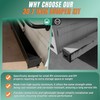Ustinian RV Bumper Storage Tube 4" Square Cap for RV