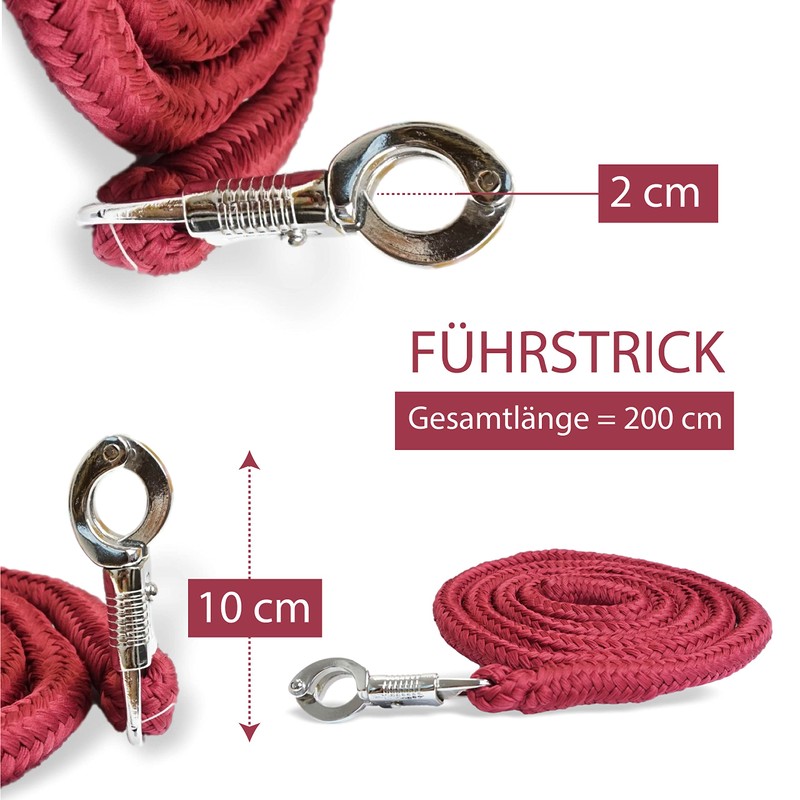 Lead rope with panic hook for horse in various stylish