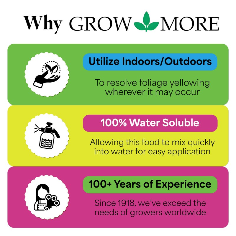 Grow More Lucky Bamboo Fertilizer (2-2-2) - 8oz of USA-Made