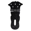 SKANDH 6" Iron Hasp and Staple - Antique Black Powder
