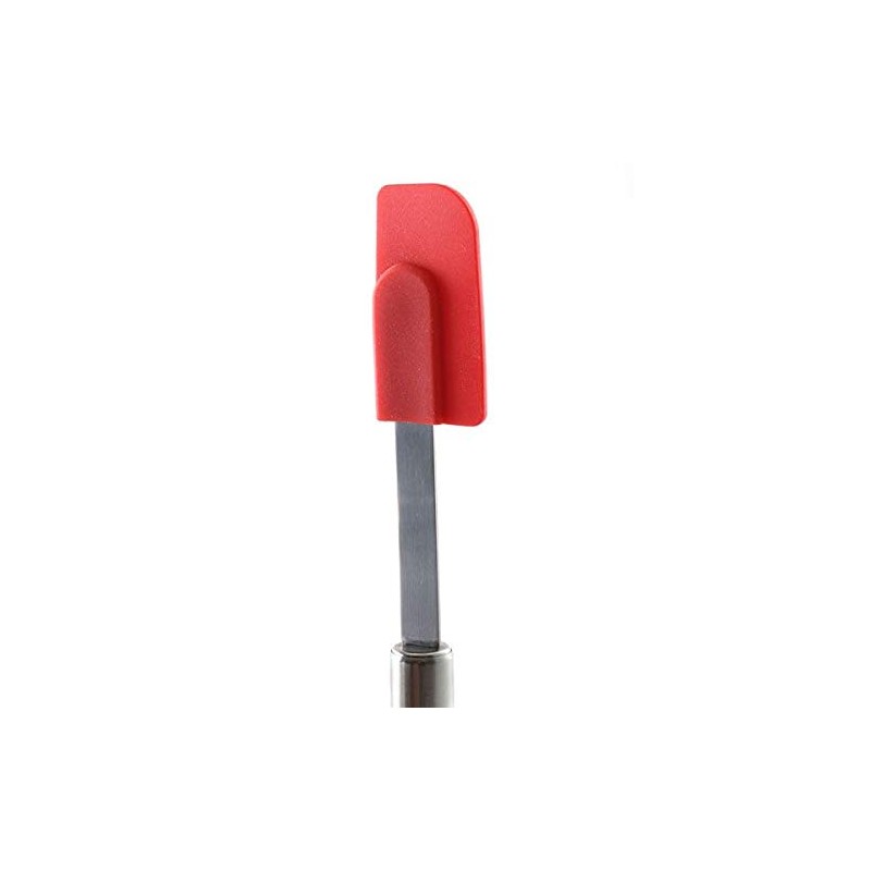 Norpro 3 Piece Silicone/Stainless Steel Kitchen Spatula Set - Red,