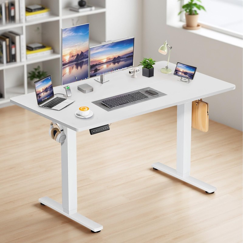 DUMOS Height Adjustable Electric Standing Desk, 47.2 x 23.6 Sit
