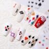 3D Decals Interesting Adhesive Poker Nail Art Sticker Manicure Playing