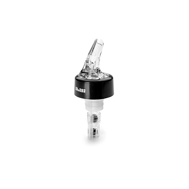 IBILI Bottle Pourer/Dispenser, Black/Transparent, 9.2 x 9.2 x 4 cm