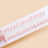 24Pcs Pink Press on Nails Medium Square Fake Nails with