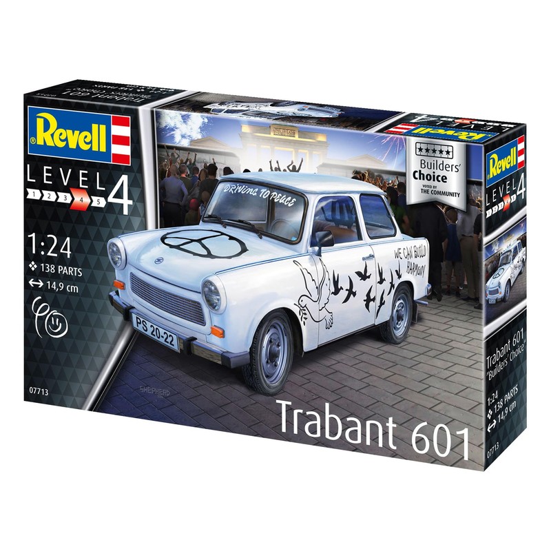 REVELL 07713 Vehicle Faithful Model Kit for Advanced Users, Unpainted,