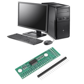 Create idea 16-ch IO Expansion Pin Module Board I2C Interface IIC Input Output MCP23017-E/SS for Computer Game Console