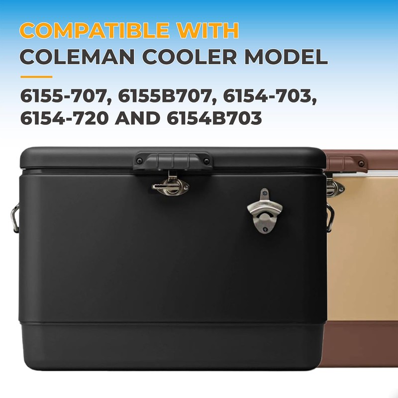 Cooler Handle Latch Replacement for Coleman 54 Qt Steel Belted