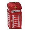 Toyland® 12cm Glittery Traditional British Phone Box Shaped Christmas Bauble