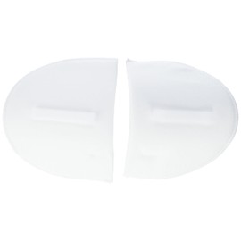 Prym weiß 993810 Schulterpolster Halbmond Haftverschluß PA S, Polyester, S 125 x 100 x 12 mm, 2 Stück