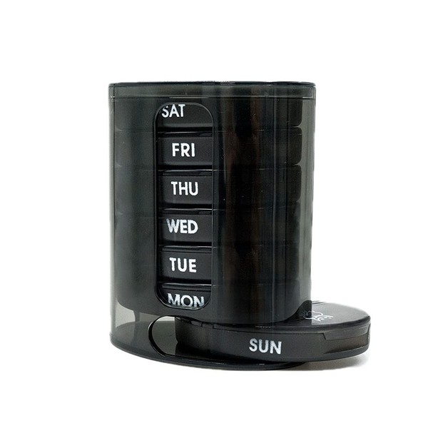 GIIYAA Weekly Pill Organizer (Twice-A-Day), Portable 7 Day Pill Box