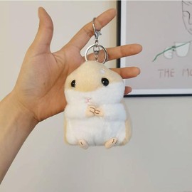 Cute Plush Hamster Keychain Plush Keychain Wallet Backpack Handbag Charms Automobile Keychains Automotive Trim Women's Key Rings and Keychains Automobile Keychains Women's Keyrings and Keychains,