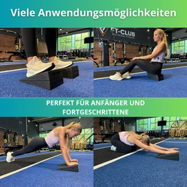 BK by Barbara Klein Calf Stretcher Set of 3 Yoga Block for Healthy and Upright Posture