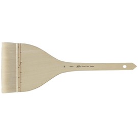 Silver Brush Limited 5001-80 Silver Atelier Hake Flat Brush, Size 80, Long Handle