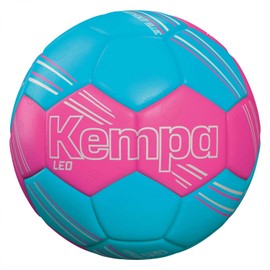 Kempa Leo Handball Training and Play Ball, Durable, Grippy, Comfortable Ball Feel, with and without Resin, Suitable for All Ages - Pink/Aqua