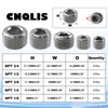 CNQLIS 20 Pcs Stainless Steel Pipe Plug NPT Plug Fitting