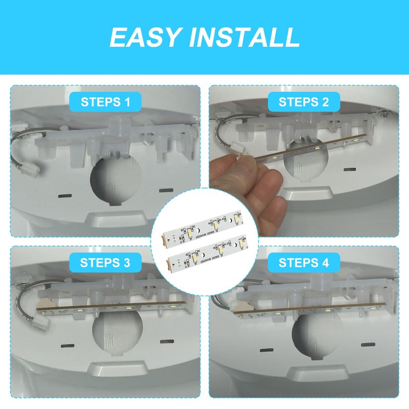 LEDBarz WR55x26671 Refrigerators LED Light Bulb 2 Pack for GE