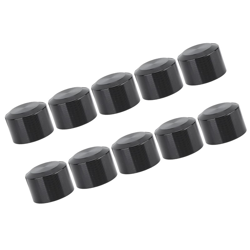 10PCS Motorcycle Head Bolt Cover Black Flat CNC Aluminum Engine