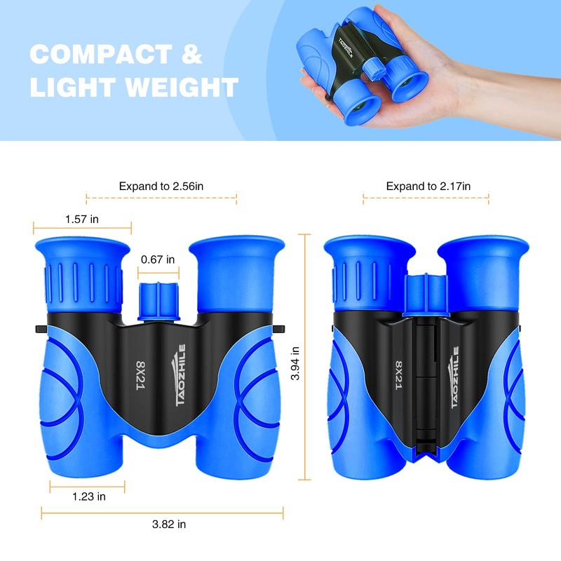 Binoculars for Kids High-Resolution 8x21,Shockproof Compact Kids Binoculars with Neck