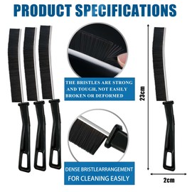 Hmseng Gap Cleaning Brush, Pack of 3 Hard Bristles Corner Cleaning Brush, Corner Brush for Bathroom, Tile, Kitchen