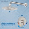 Airuida Shower Faucet Set Complete with Showerhead, Single Function Shower
