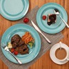 TP 18-Piece Dinnerware Set, Melamine Dishes Set with Bowls and