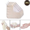4 Pack Exfoliating Face Body Wash Cloth Towel, Soft-Weave Scrub