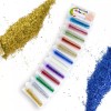 Vaga 12 Tubos Diamantina Brillantina Polvo Colores Manualidades