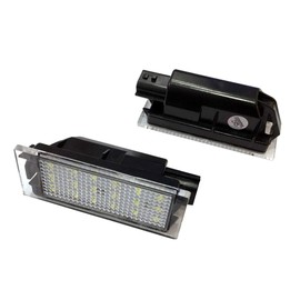 Rui Xin Trade 2Pcs License Plate Light Car LED Number Lamp For Re nault Vel Satis Twingo II Clio III Clio IV Espace IV Laguna III Laguna II Phase II Master II Megane II Megane III