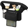 Accmor Universal Stroller Organizer with Insulated Cup Holder Detachable Phone