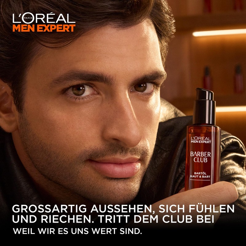 L'Oreal Men Expert Barber Club Beard Oil, Healthy beard growth,
