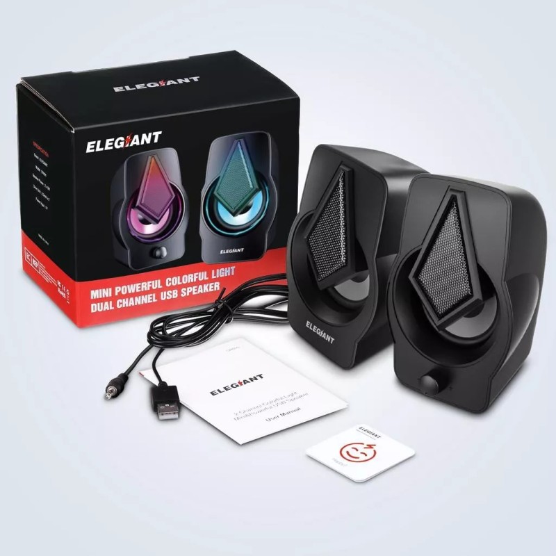 Speakers ELEGIANT SR600 10W Computer Speakers Stereo Home Theater Sound