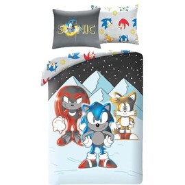 Sonic and Friends Tails Shadow - Duvet Cover 140 x 200 cm with Pillowcase 70 x 90 cm - 100% Polyester Multi-Coloured